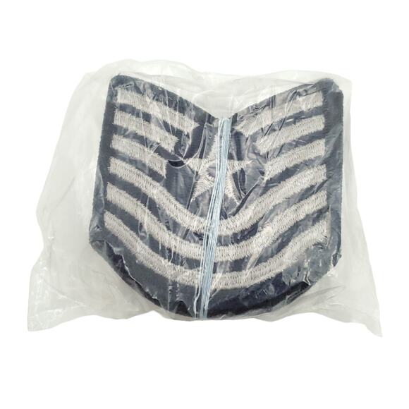 US Air Force Master Sergeant Rank Patch Vtg E-7 E7 Blue Chevron Lot USAF Sew On - Picture 1 of 5